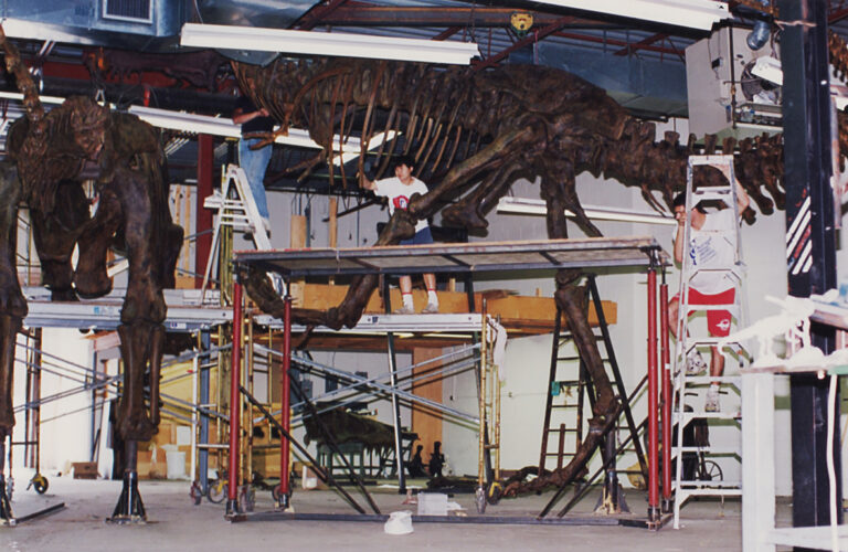 Jurassic Park dinosaur in studio photo