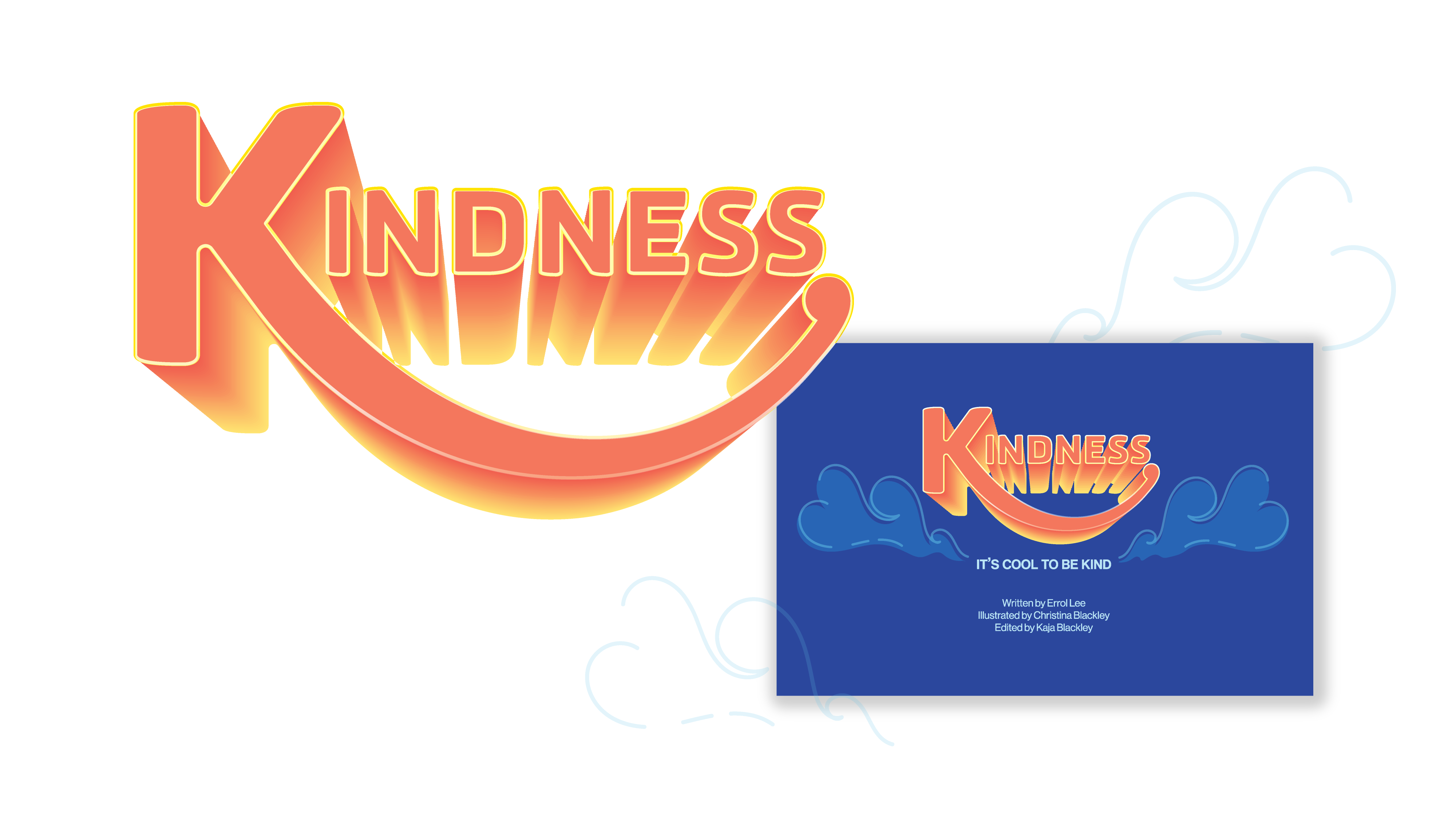 Kindness logo and book cover by christina blackley