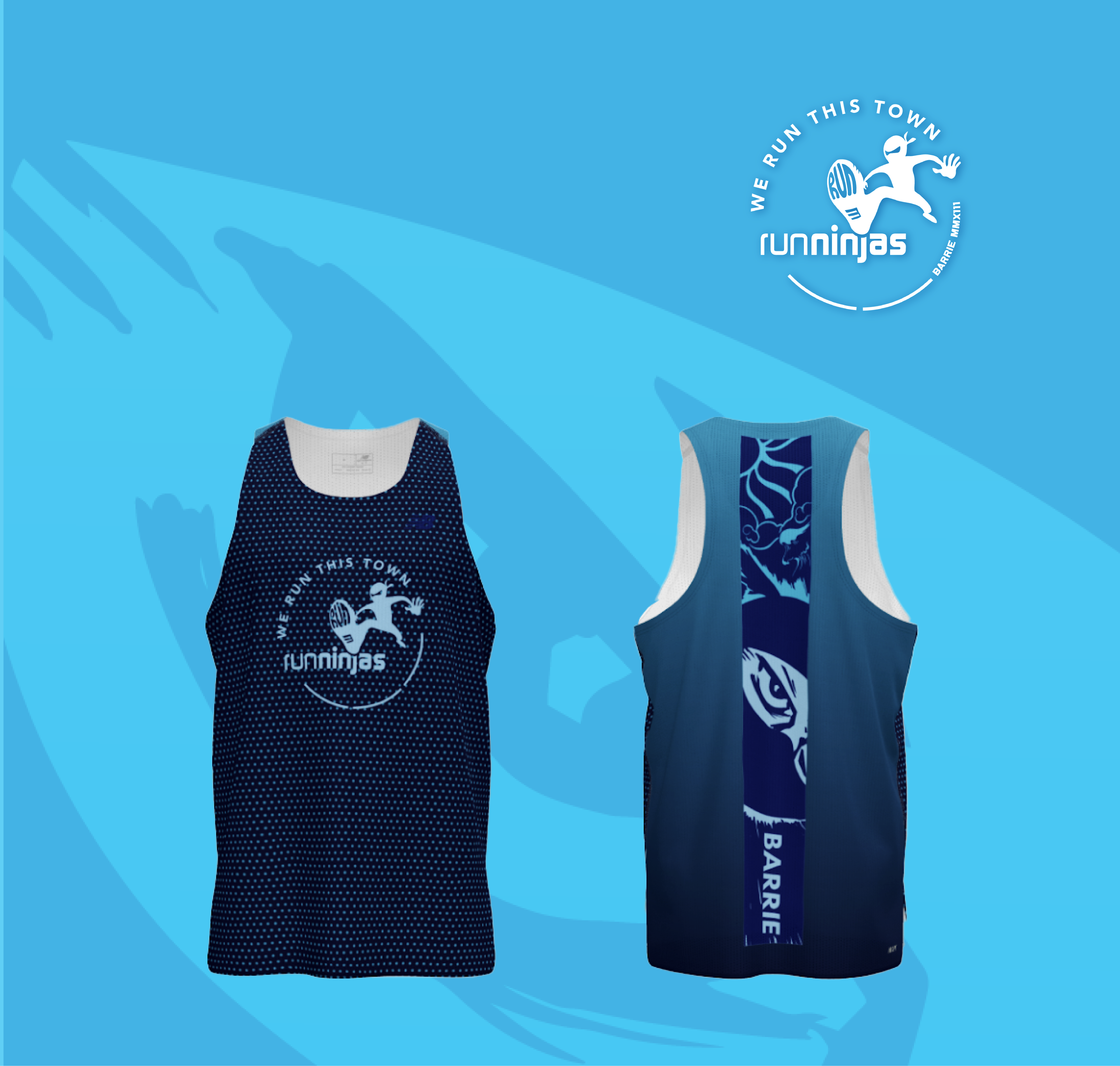 RunNinjas singlet by Christina Blackley