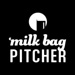Milk Bag Pitcher logo designed by Christina Blackley